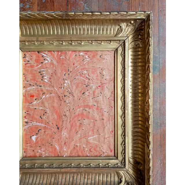19th Century German Gilt Cove Picture Painting Frame by Theodor Metz For Sale - Image 4 of 11