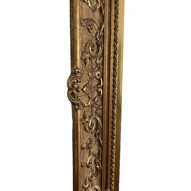 1930s Large Louis XIV Style Carved Gilt Frame, 1930s For Sale - Image 5 of 11
