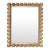 Matthew Izzo Home Eliza Gold Leaf Scalloped Framed Wall Mirror For Sale
