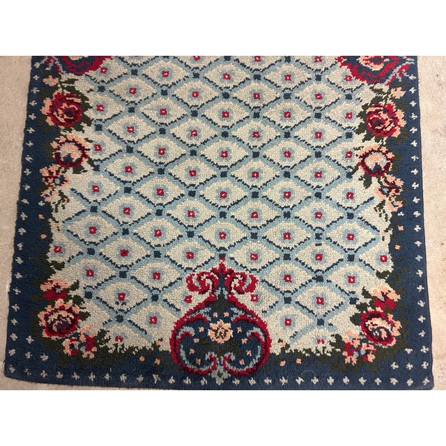 Textile Art Deco Rug, 1940s-1950s For Sale - Image 7 of 14