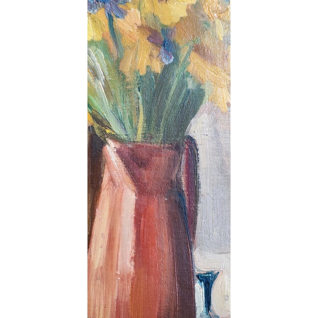 Louis Henri Salzmann, Nature morte, Oil on Canvas For Sale - Image 8 of 11