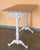 Early 20th Century French Solid Cast Iron French Scrolling Bistro Table with Pink Marble Top For Sale - Image 12 of 18