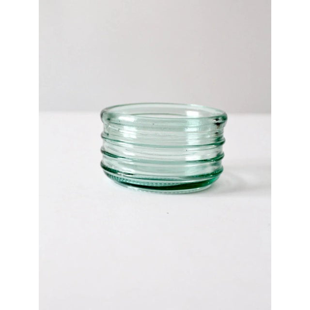 Mid-Century Modern Vintage Ribbed Glass Bowl For Sale - Image 3 of 9