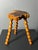 Mid-Century Brutalist French Artisanal Handmade Wood Turned Tripod Stool, 1960s For Sale - Image 14 of 17