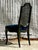 Enhance your space with the timeless sophistication of this vintage Regency Jack Lenor Larsen upholstered cane chair....