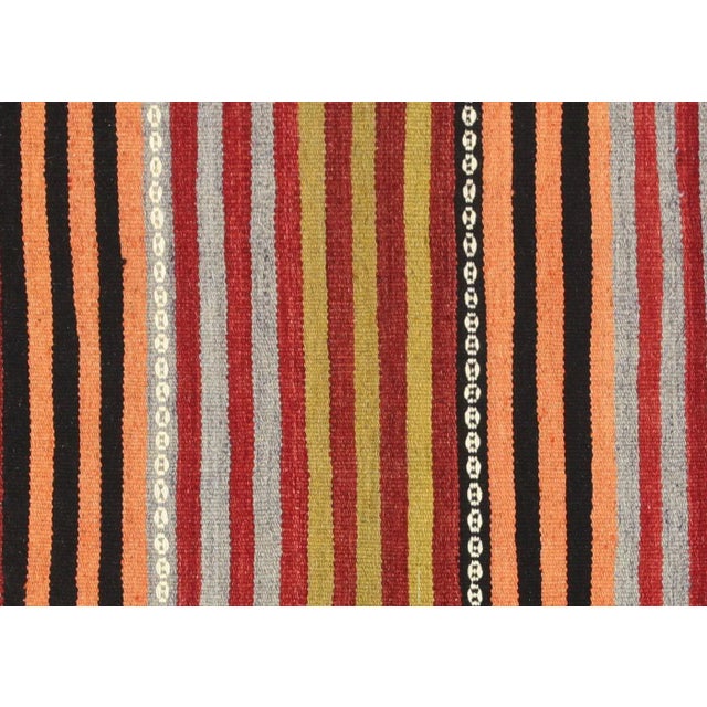 1950s Turkish Kilim. Hand woven with wool on wool foundation in the Oushak region of Turkey. Kilims & Flat Weaves are rugs...