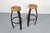 Mid-Century Modern Vintage French Bar Stools by Frida Minet and Adrien Audoux, 1950s, Set of 2 For Sale - Image 3 of 14