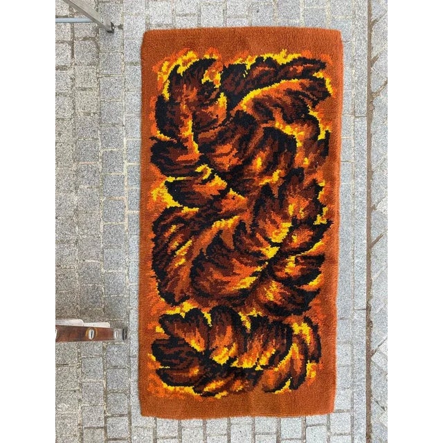 French Art Deco Rug, 1940s For Sale - Image 12 of 13