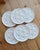Set of 6 antique white earthenware oyster plates. Their iconic shape, with six compartments for oysters and a central...