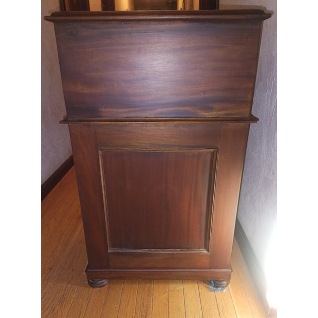 Mid 18th Century Beautiful Antique Mechanical Davenport Writing Desk With Drawers, a Pop Up Top, and Hidden Compartments. For Sale - Image 5 of 6