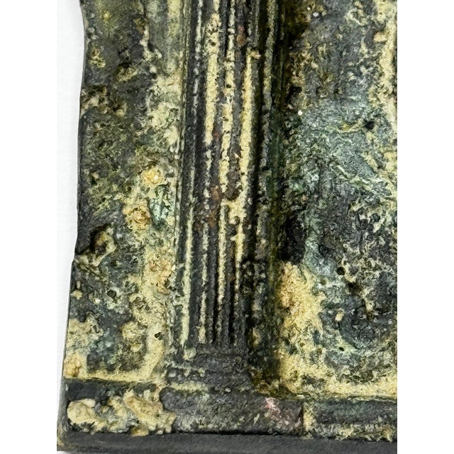 Antique Historic Classical Mythology Roman Bronze Plaque Mount Depicting Hercules (Heracles) For Sale - Image 12 of 18