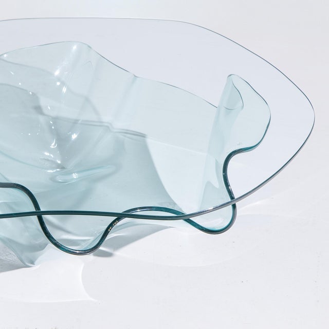 Laurel Fyfe Mid Century Handkerchief Art Glass Coffee Table For Sale In Chicago - Image 6 of 7