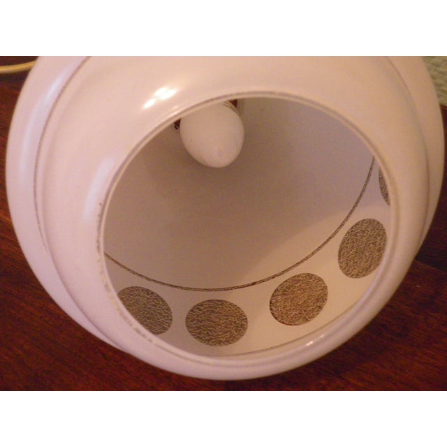 1970s Space Age Pendant Light in Frosted Opaque Glass, 1970s For Sale - Image 5 of 12