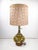 Green Midcentury Modern Smoked Glass Kerosene Lantern Inspired Table Lamp For Sale - Image 8 of 16