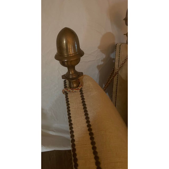 Ecru Spanish Style Sofa With Tassels and Finials Designed by John Cottrell For Sale - Image 8 of 10