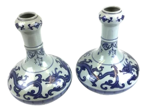 Antique Chinese Daoguang Marked Vases a - a Pair
