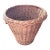 Vintage Mid-Late 20th Century Wicker Wastebasket For Sale