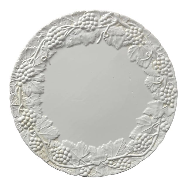 Vintage Italian Faience Grapevine 13" Platter-Neuwirth For Sale