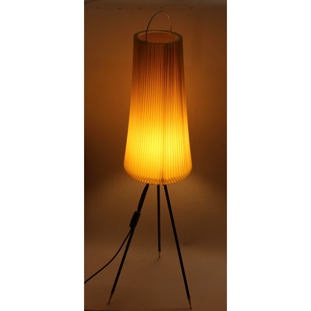Tripod Floor Lamp in the style of Rispal, 1950s For Sale - Image 4 of 10