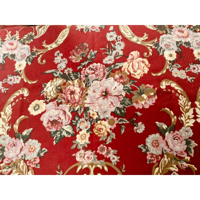 Red Vintage Ralph Lauren Pillowcases - Classic American Style in Pure Cotton For Sale - Image 8 of 12