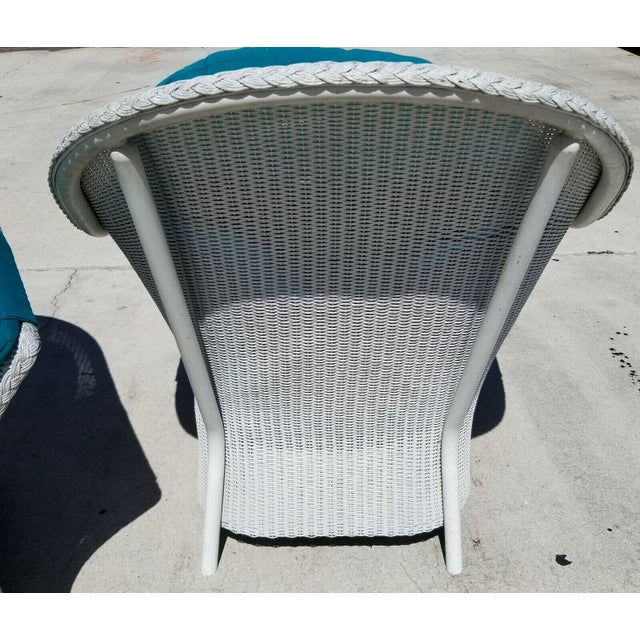Mid 20th Century Lloyd Flanders Loom Wicker Lounge Chairs For Sale - Image 5 of 13