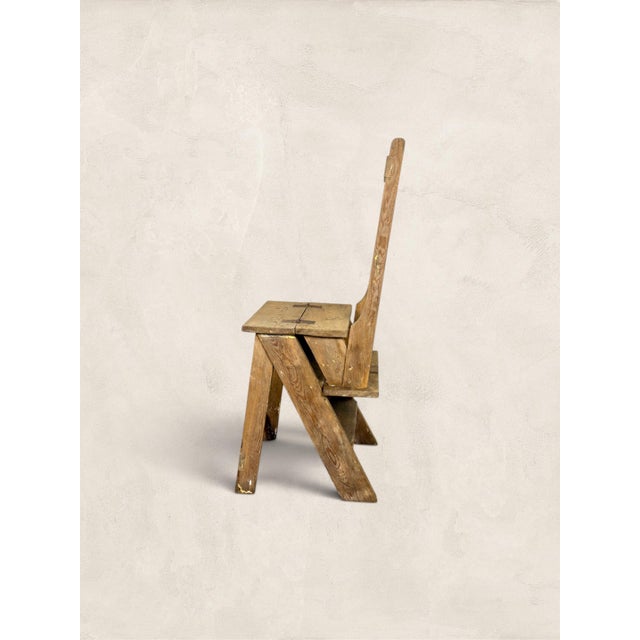 Wood Antique English Metamorphic Chair For Sale - Image 7 of 13