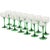 Vintage Alsace Wine Glasses with Green Stems from Luminarc, 1970s, Set of 14 For Sale - Image 14 of 14