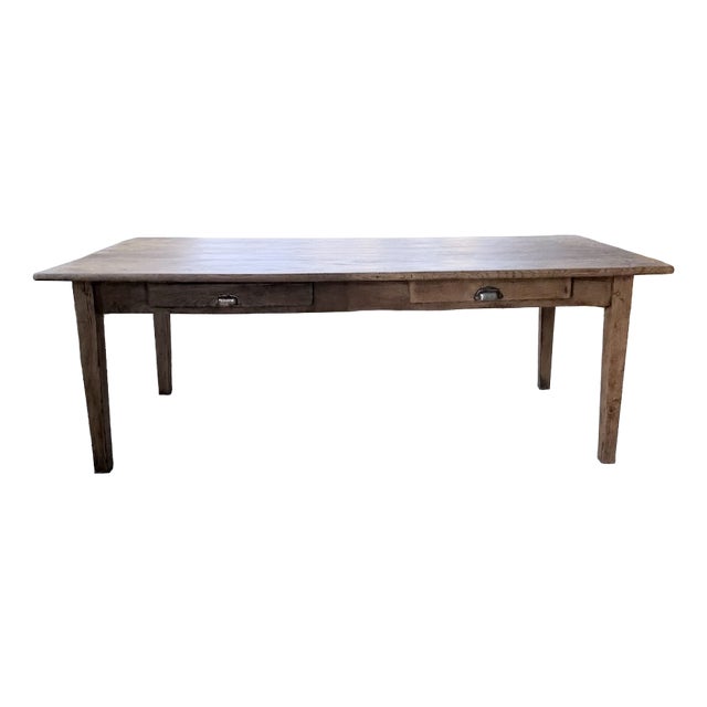 Vintage Farmhouse Dining Table in Oak, 1950 For Sale