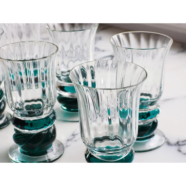 1960s Mid-Century Modern Italian Murano Glass Liqueur Glasses, 1960s, Set of 6 For Sale - Image 5 of 7