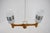Wood Wood and Glass Pendant Light, Czechoslovakia, 1980s For Sale - Image 7 of 15