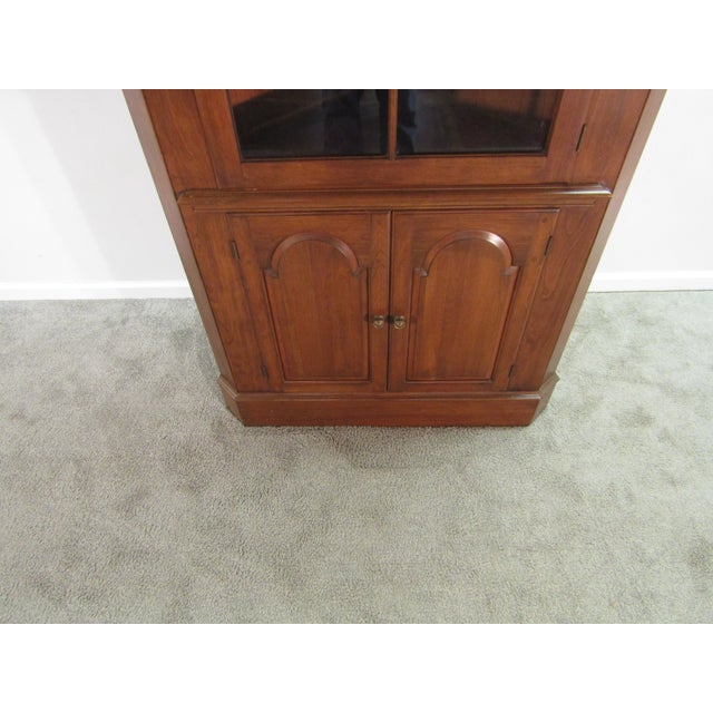 Pennsylvania House 1980s Pennsylvania House Solid Cherry Corner China Cabinet For Sale - Image 4 of 9