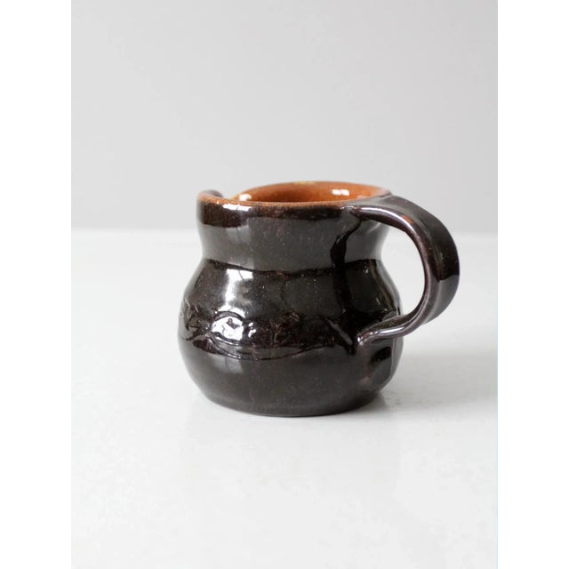 Vintage Studio Pottery Creamer Pitcher For Sale - Image 12 of 13