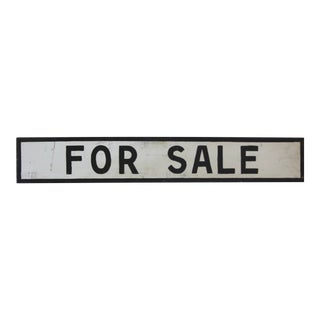 Vintage Black and White Farmstand for Sign For Sale