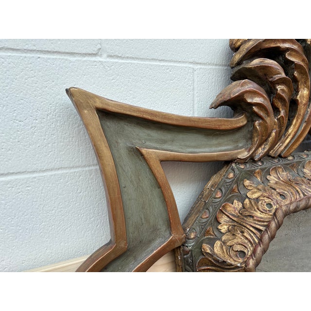 19th Century Italian Baroque Style Giltwood Mirror For Sale - Image 10 of 18