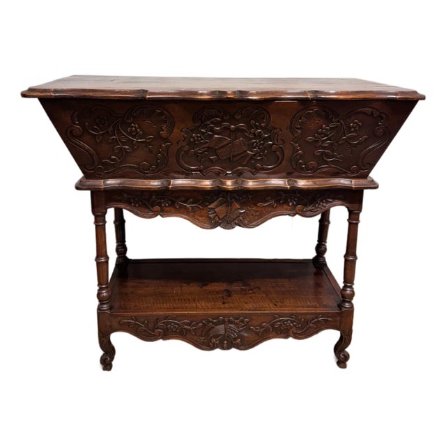 French Walnut Console Table For Sale