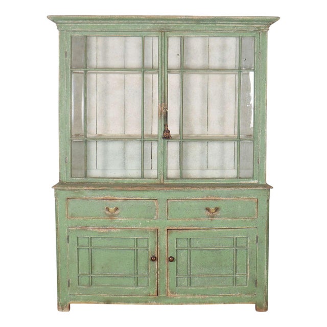 English West Country Glazed Kitchen Dresser For Sale