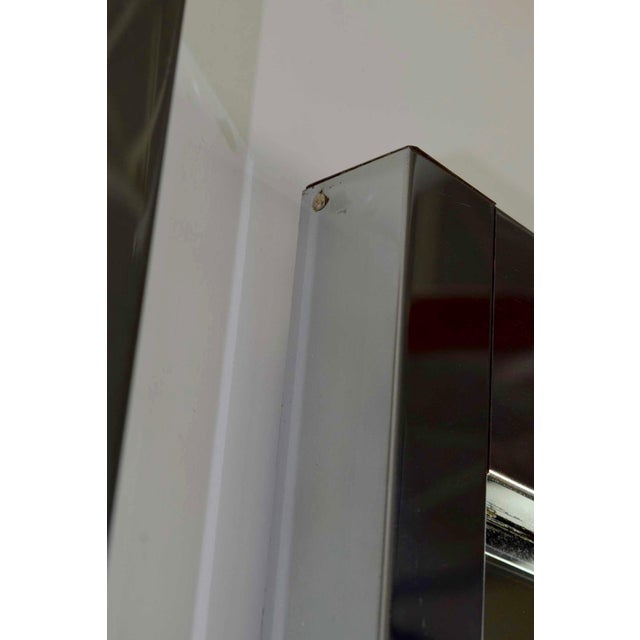 1970s Pair of Large Chrome Frame Mirrors by Milo Baughman for Thayer Coggin For Sale - Image 5 of 5