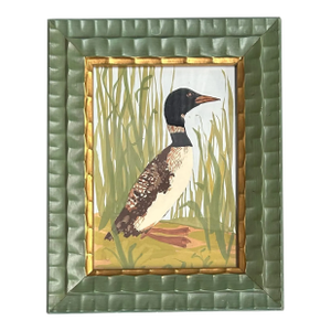 1970’s Original Impressionist Common Loon Painting