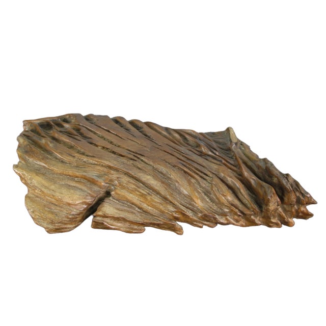 Inspired by the beauty of natural wood formation, this organic natural wood table top sculpture or wall sculpture is...
