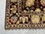 Black and Gold Afghan Sultani Wool Rug, Natural Dye Persian Floral Design, 6′7″ × 9′8″ For Sale - Image 12 of 15