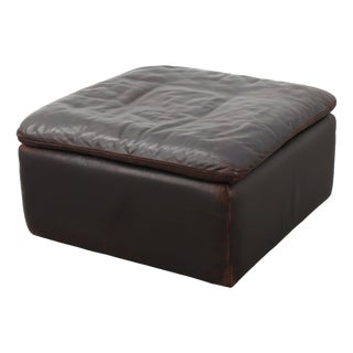 Mid-Century Modern DS‑11 Ottoman in Brown Leather from de Sede, Switzerland, 1960s For Sale