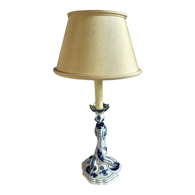 Louis XV Blue and White. Sevres Lamp For Sale