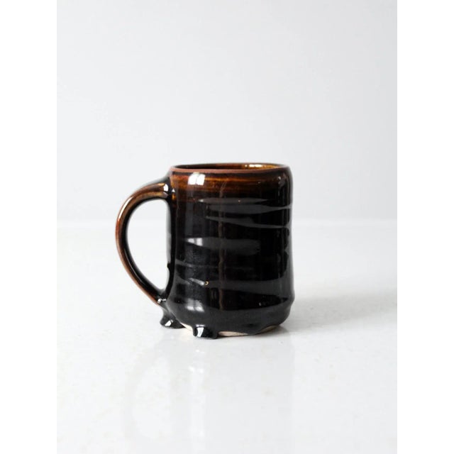 Vintage Studio Pottery Mug For Sale - Image 4 of 11