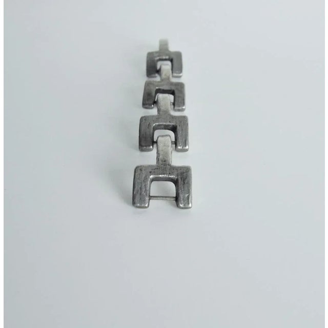 Vintage Danish Pewter Bracelet, 1970s For Sale - Image 9 of 15