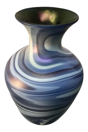 Imperial Art Glass Lead Luster Swirl Vase