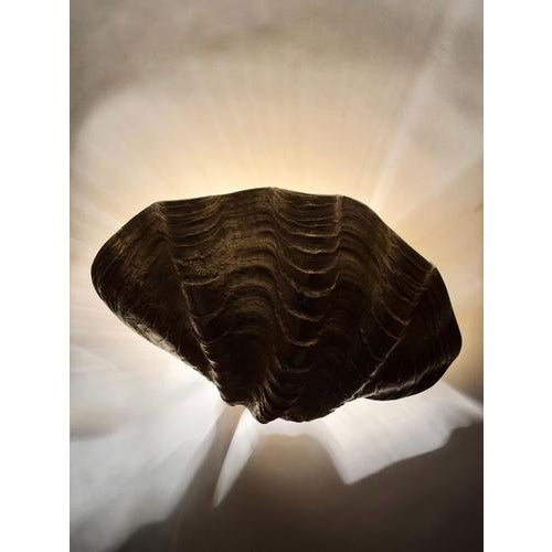 Hollywood Regency French Gilt Metal Clam Shell Wall Sconces, 1970, Set of 2 For Sale - Image 17 of 18