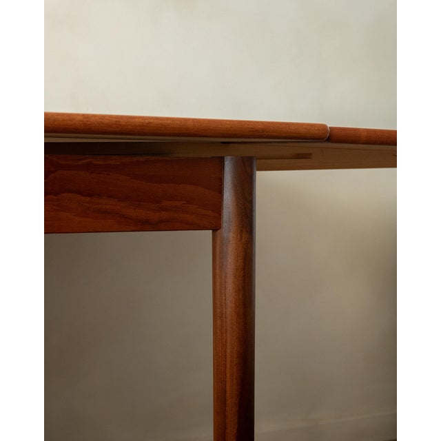 Brown Danish Modern Teak Extendable Dining Table from Ansager Møbler, 1960s For Sale - Image 8 of 18
