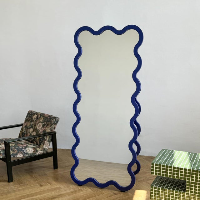 Not Yet Made - Made To Order Red Hvyli 16 Free Standing Full-Length Dressing Mirror by Oitoproducts For Sale - Image 5 of 17