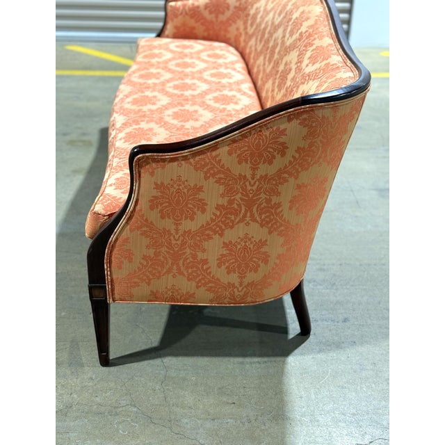 Hickory Chair Furniture Company 1970s Hickory Chair Company Camelback Sofa For Sale - Image 4 of 18