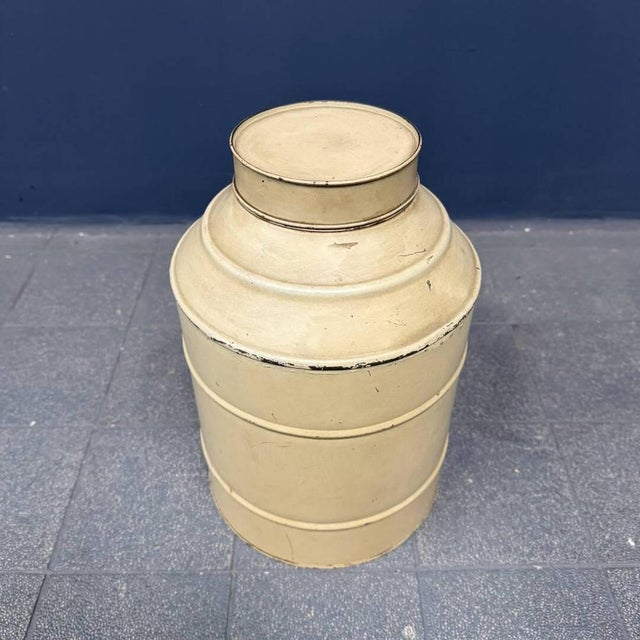 Metal Dutch Storage Containers, 1890s, Set of 2 For Sale - Image 7 of 16